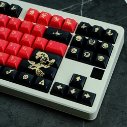 143 Keys GROUDON Keycaps KCA Profile PBT Dye Sublimation Mechanical Keyboard Keycap For MX Switch ISO Enter 61/64/75/84/87/980