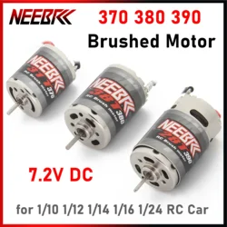 NEEBRC 370 380 390 RC Crawler Brushed Motor 7.2V JST dla 1/10 1/12 1/14 1/16 1/24 Car AXIAL SCX24 B17 TAM54393 TRX 7075 HSP RGT