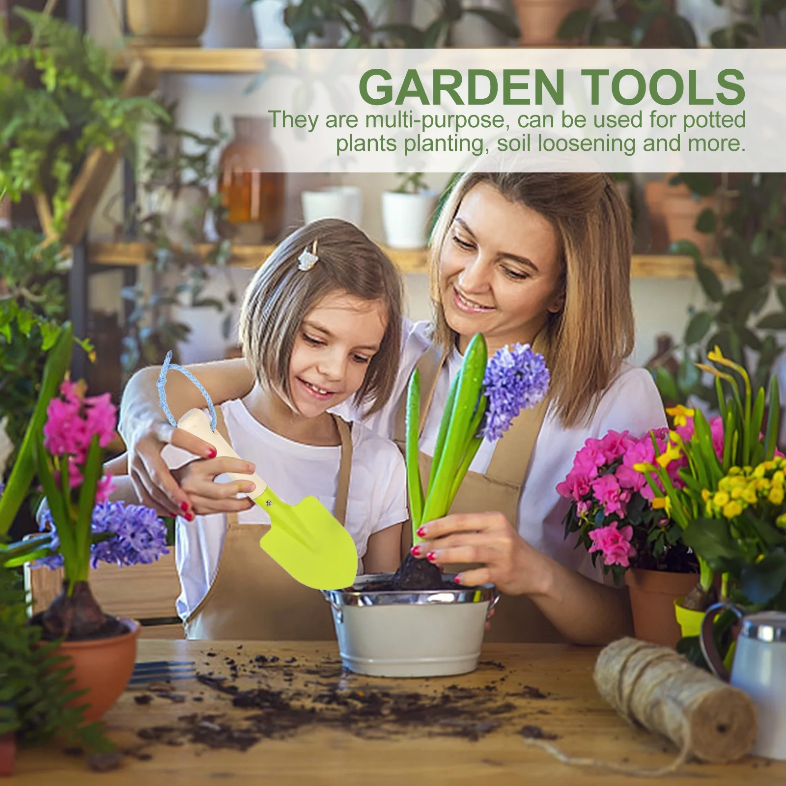 1Set Kids Garden Tool Set Durable Safe Multi-Purpose Gardening Tools for Kids Planting Digging Playing Outdoor Fun