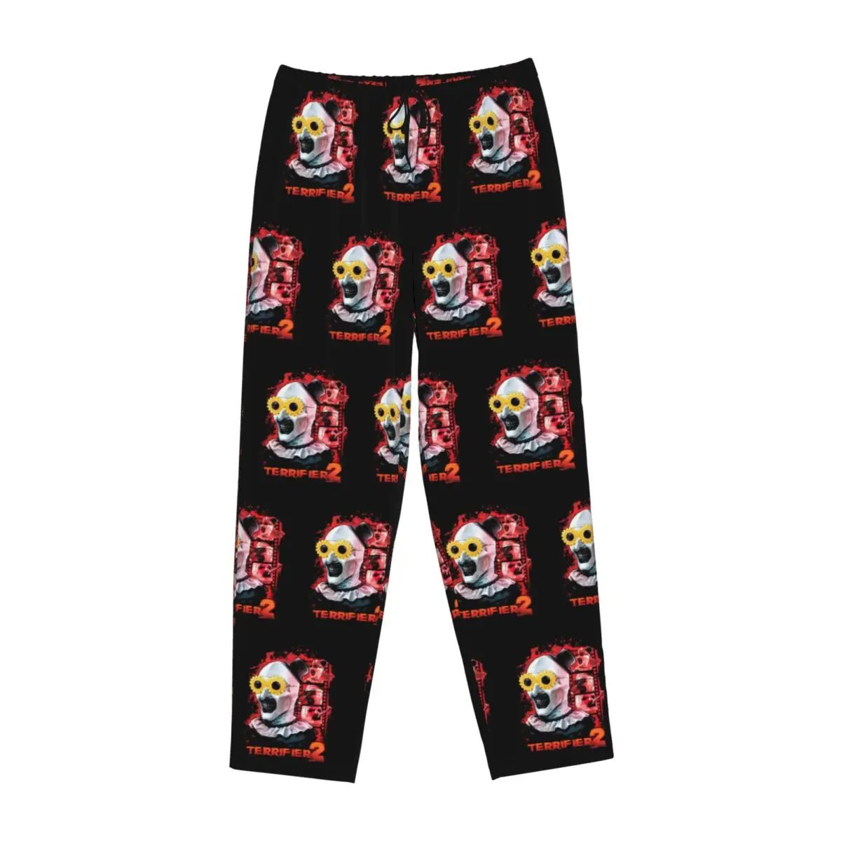 Custom Printed for Women T-Terrifiers Pajama Pants Halloween Horror Movie Sleepwear Sleep Lounge Bottoms with Pockets