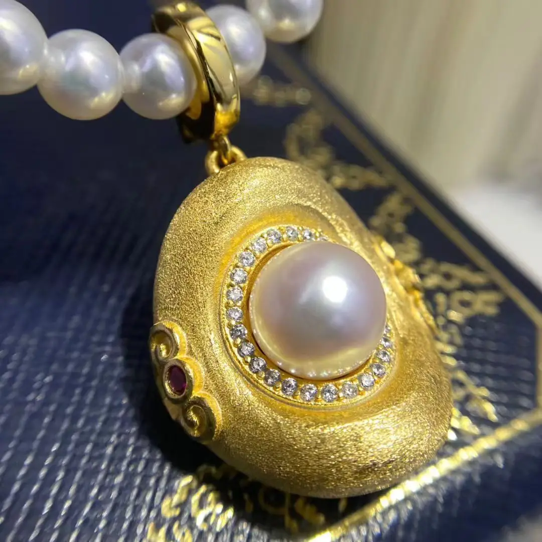 

Оптовая продажа, подвеска из стерлингового серебра S925, базовые крепления, фурнитура, детали, аксессуары для жемчуга 7-10 мм, 5 шт./лот