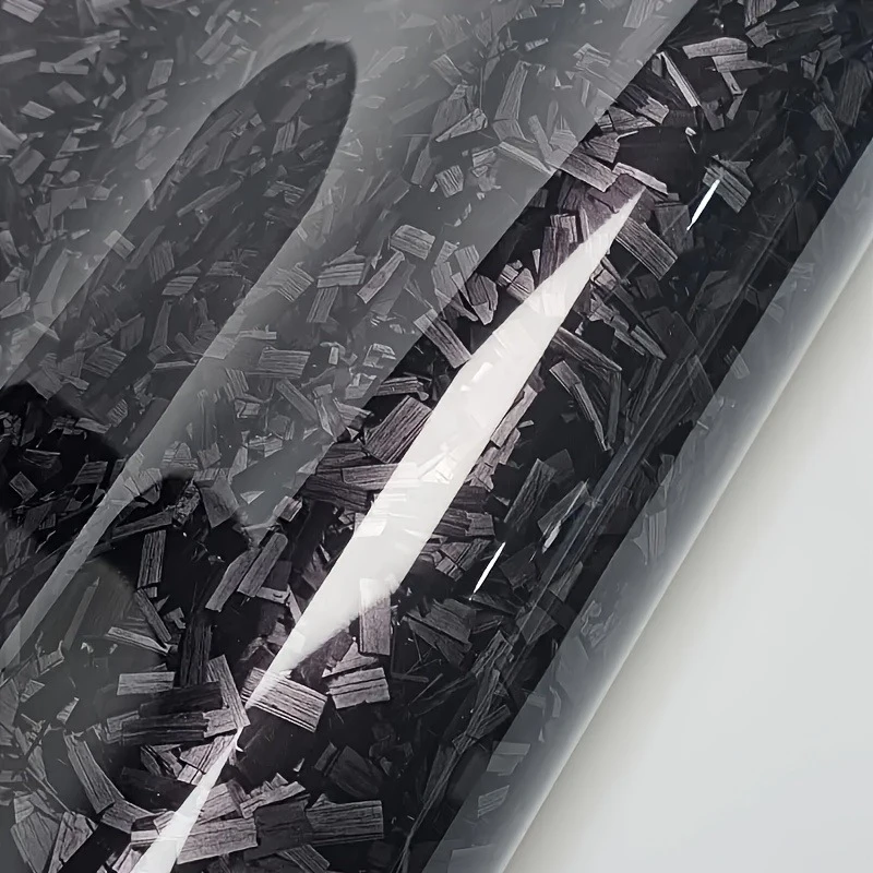 

1 Roll Carbon Fiber Vinyl Film Suitable For Trucks And Motorcycles Self-Adhesive PVC Car Body Film Car Film Exterior Accessories
