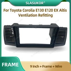 9 Inch For Toyota Corolla E130 E120 2000-2004 Car Radio Fascia Car Radio Panel Wire Sleeve Frame Dashboard Original Accessories