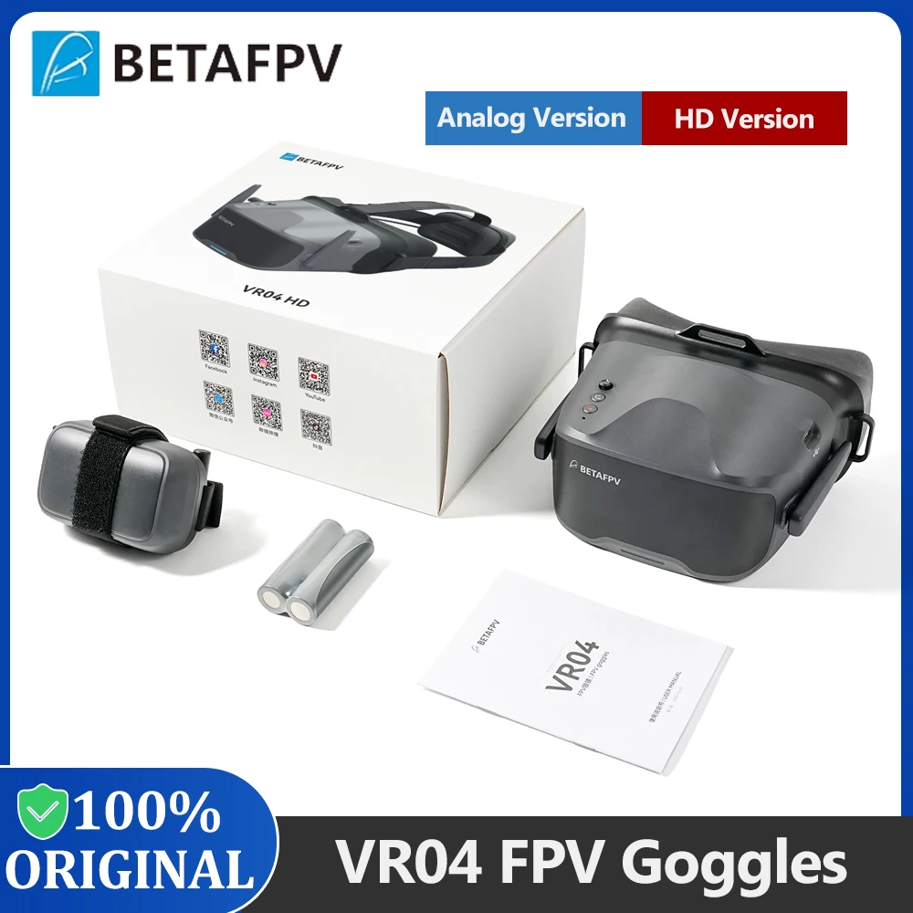 نظارات BETAFPV 2026NEW VR04 FPV عالية الدقة / نسخة تناظرية بشاشة LCD مقاس 4.5 بوصة مع هوائي لطائرة Aquila20 FPV Kit Quadcopter