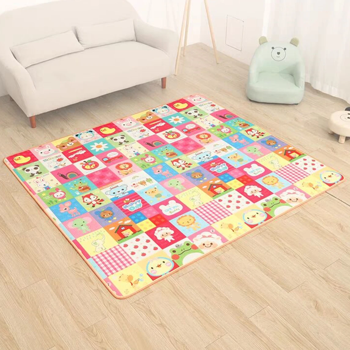 

Thickness 1cm Large Size Baby Play Mat Puzzle Giraffe Children's Mat Tapete Infantil Baby Room Crawling Pad Folding Mats Carpet