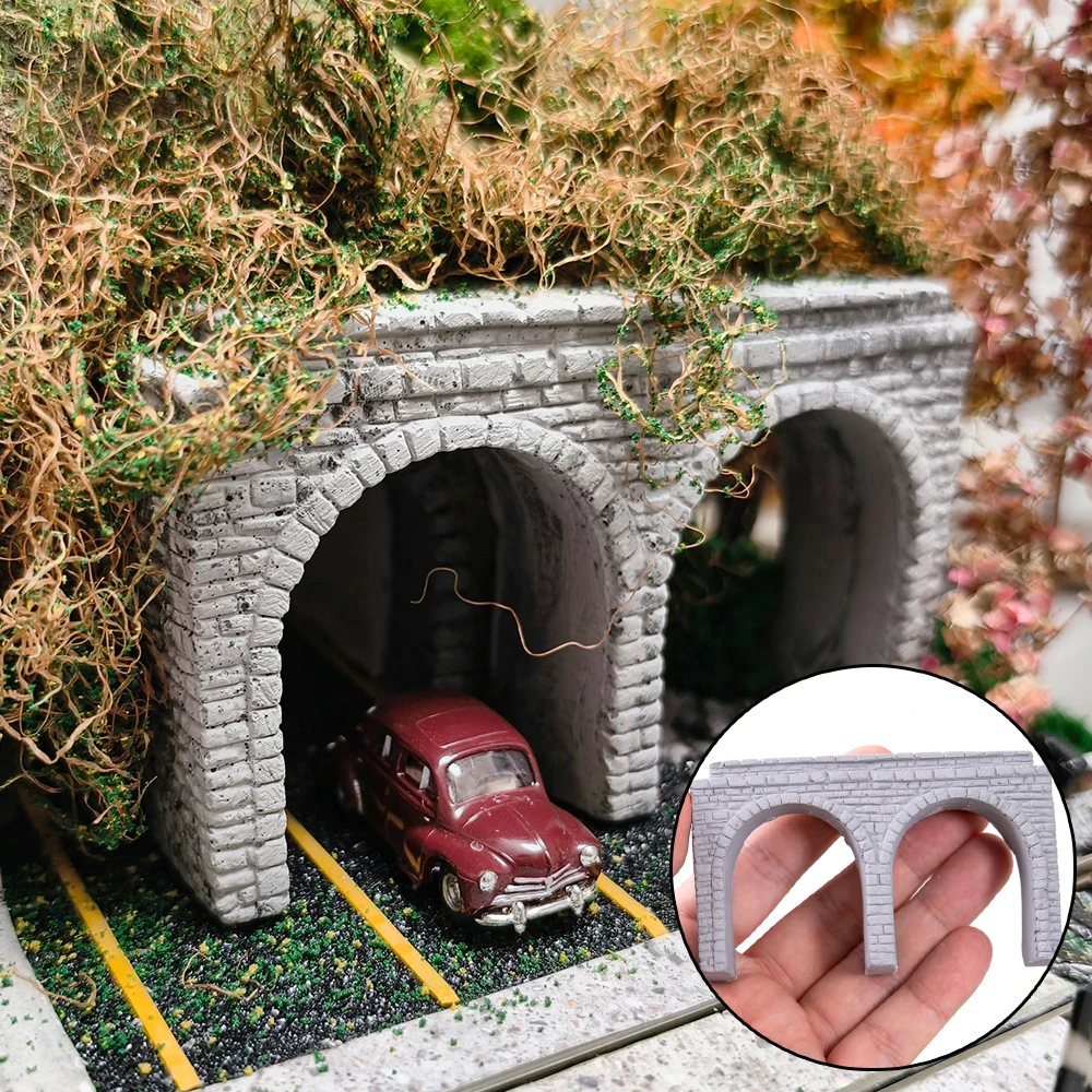 Model tunelu kolejowego w skali N, wyjście, wejście, jaskinia, budynek, transport kolejowy, tor, mikro krajobraz, akcesoria, 1 sztuka