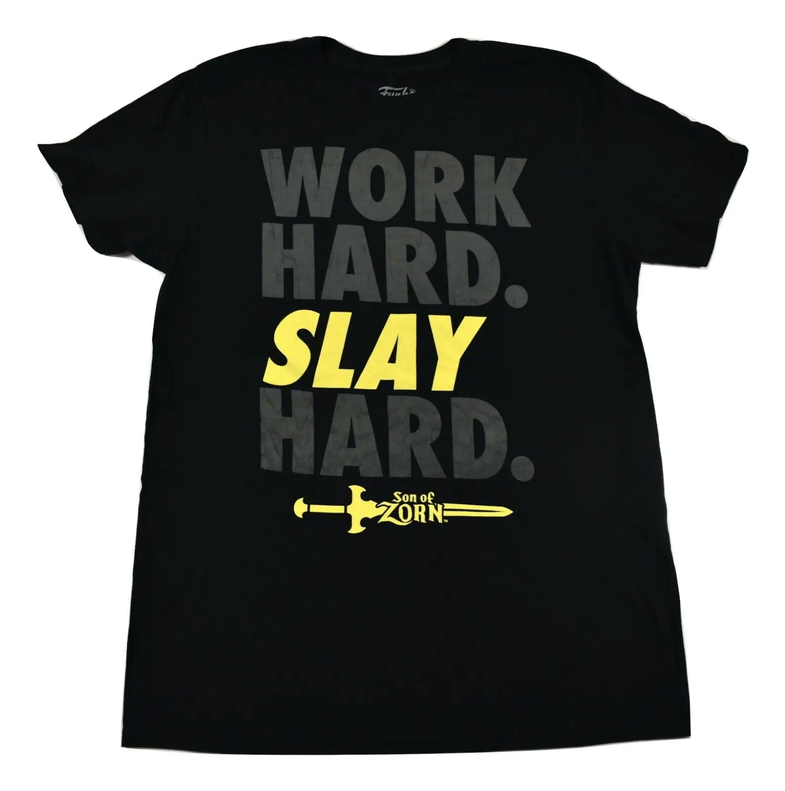 Funko Pop Mens Son Of Zorn Work Hard Slay T Shirt Look Xs S M