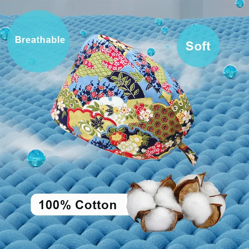 Surgical Cap Woman Caps Dentist Scrub Women's Surgeon Man for Men Clinical Hat Operating Room Dental Dentist Anime Men's Surgery