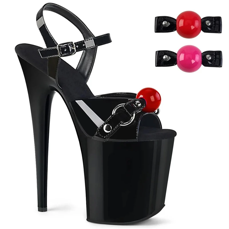 

26cm ultra-high heel pole dance sandals stiletto sandals sexy stage catwalk high heel dance shoes