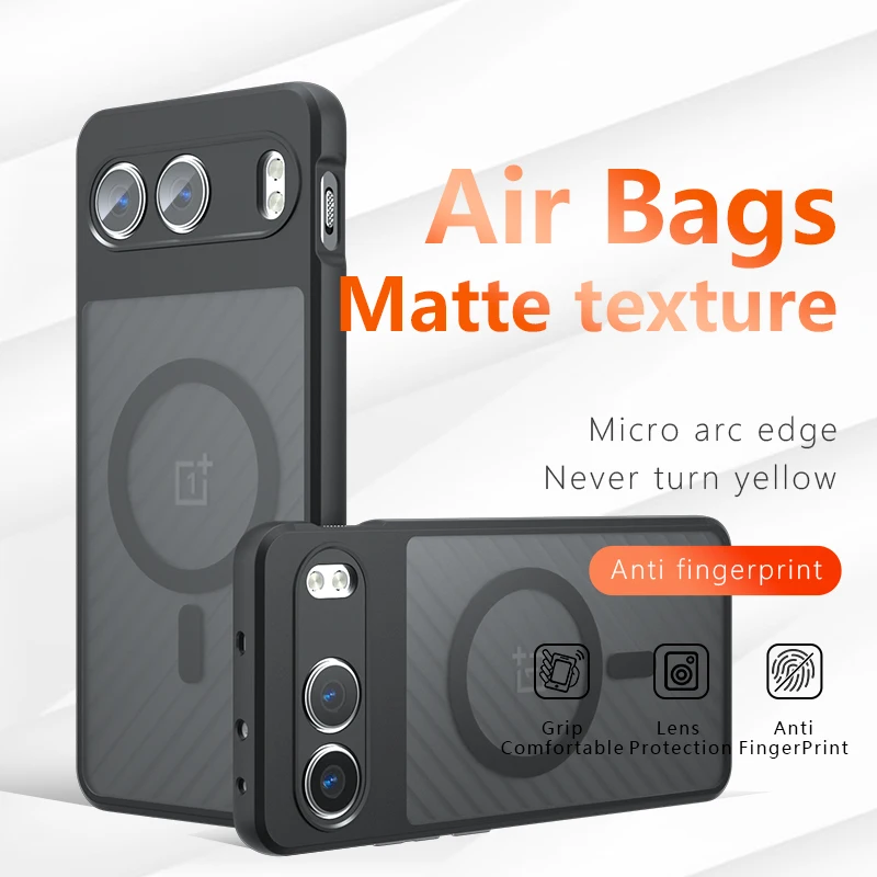 Transalucent Case For Magsafe Magentic Wireles Charge Hard Plastic Shockproof Cover For Oneplus Nord4 Nord 4 5G