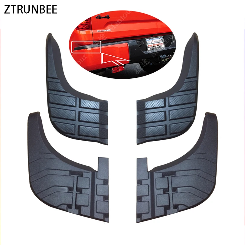 

Pair Rear Bumper Step Pad Protector Guards Cover Trim Accessories for Toyota Tundra 2007-2020