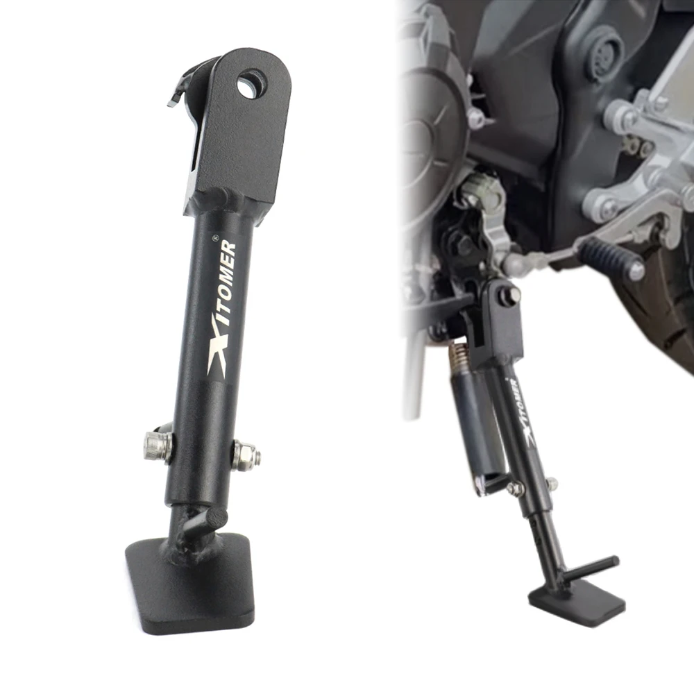 

Motorcycles Side Stand Steel Adjustable Kickstand For Yamaha YZF-R3 2015-2024 MT-03 2016-2024 MT-25 2020-2024 YZF R25 2018-2024