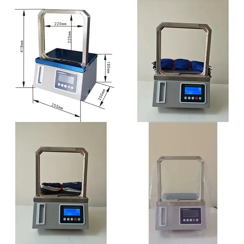 Electric Mini Binding Machine Small OPP Tape Tool for Vegetable Bundling