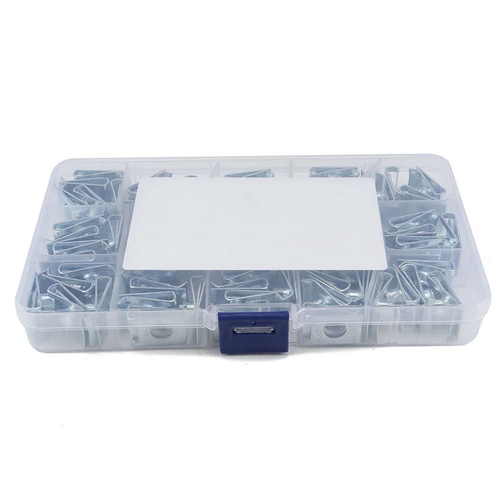 

75Pcs Motorcycle U Nut Fasteners High Strength Elasticity Car Body Trim Panel Fixing Clips Spire Manganese Steel Self Tapping