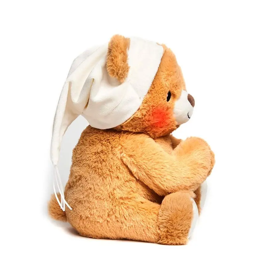 Zampe di fienile per orsetto di preghiera Orso tibetano animato Peluche di peluche Praia che si illumina e canta È ha preso tutto il mondo in alto