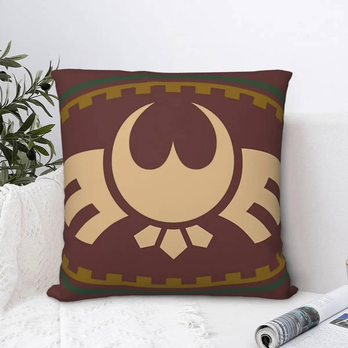 Rito Paraglider Polyester Cushion Cover Art For Bedroom Garden Decorative Kawaii Throw Pillowcase