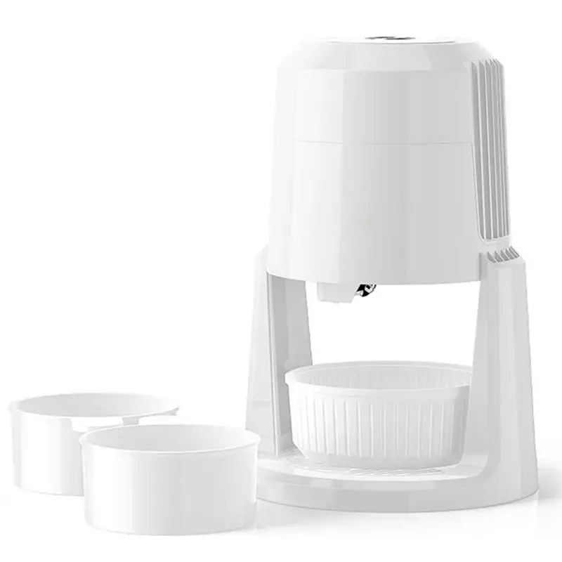 AEE4-Automatic Ice Shavers Small Home Electric Ice Shaved Machine Two Speed Adjustable Ice Shaving Machine Ice Crusher (US)