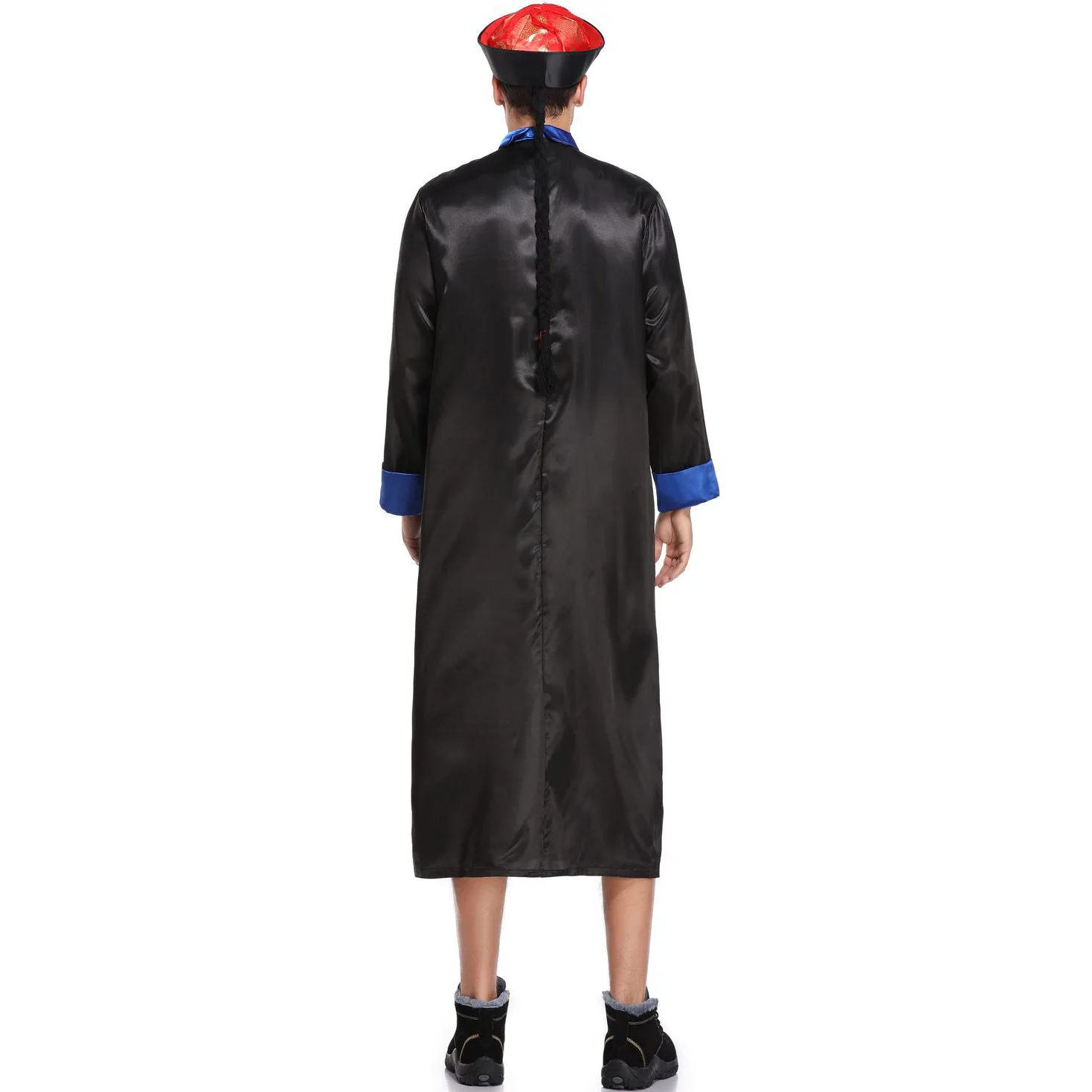 Costume de Cosplay d'horreur pour Halloween, Costume de zombie pour hommes de la dynastie Qing pour adultes, M-XL