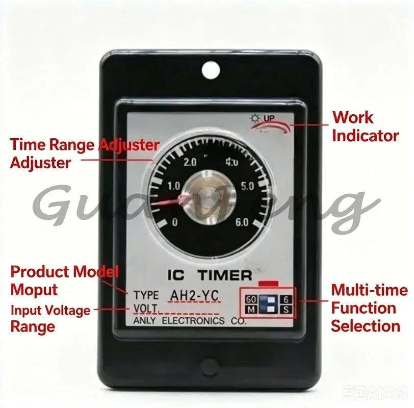 time relay multi-stage delay relay AH2-YA YB YC 220V