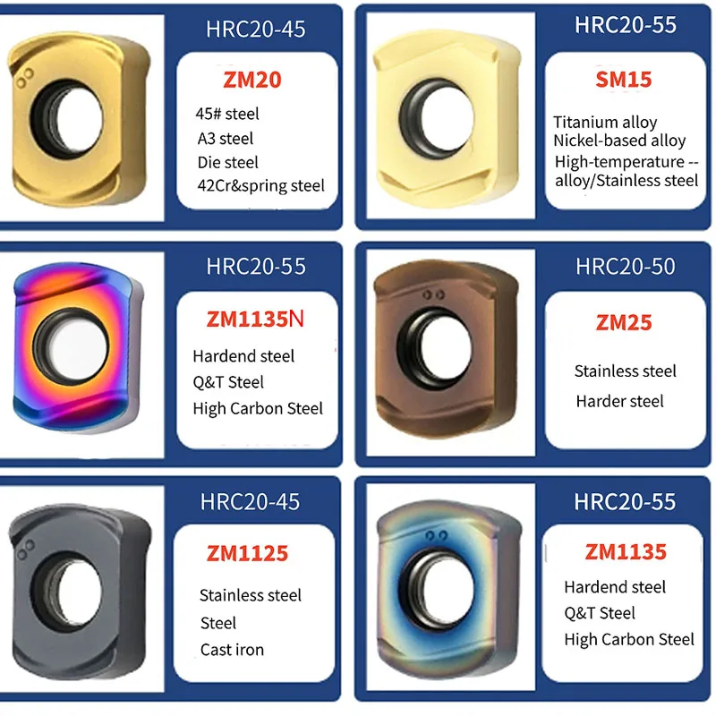 10PCS BLMP0603R-M BLMP 0603R-M Indexable CNC Double-sided Fast Feed Milling Insert Carbide Inserts