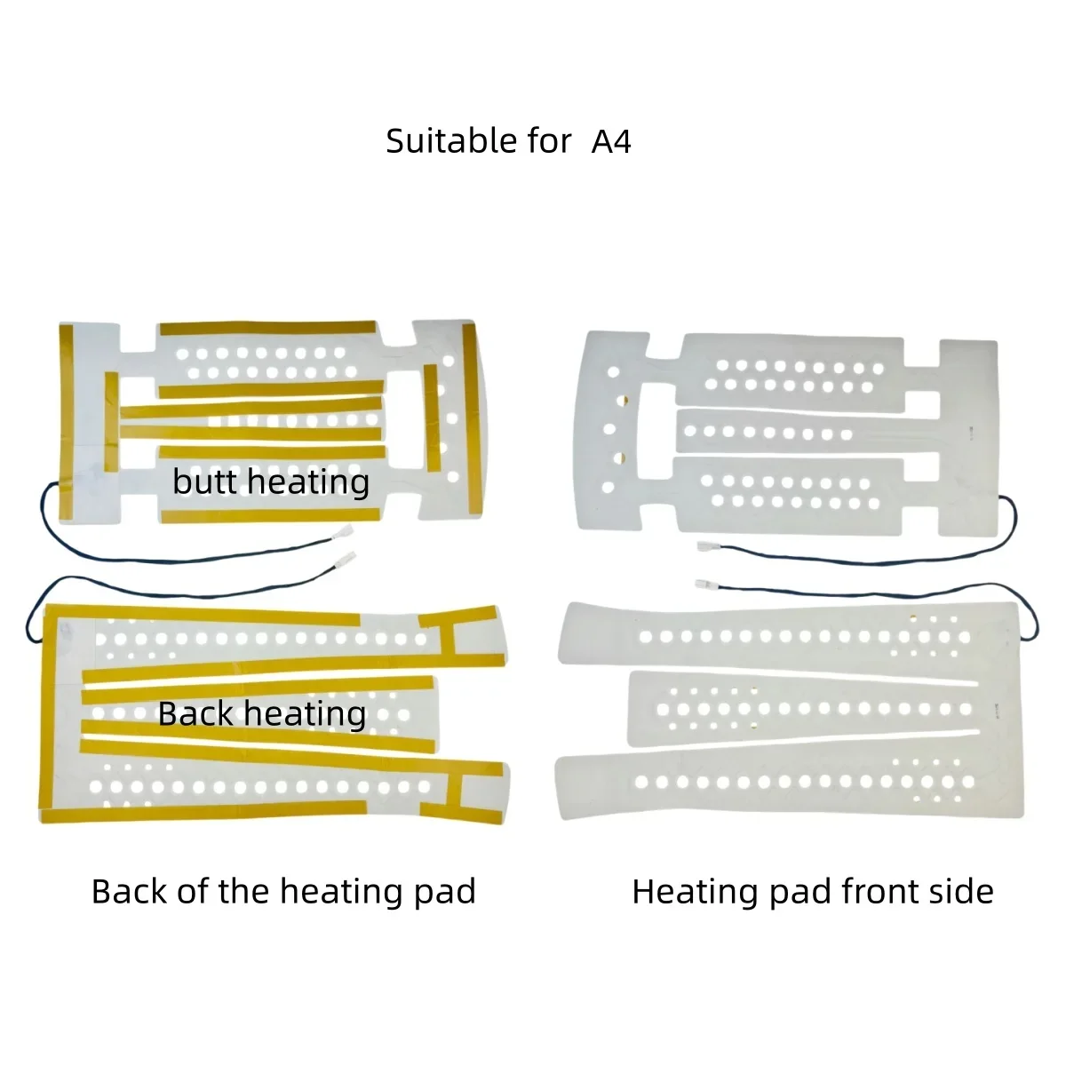 customize Car Heated Seat Covers Pad alloy Fiber Heated Auto Car Seat Heating Pad Winter Warmer Heater Mat suit for Audi car