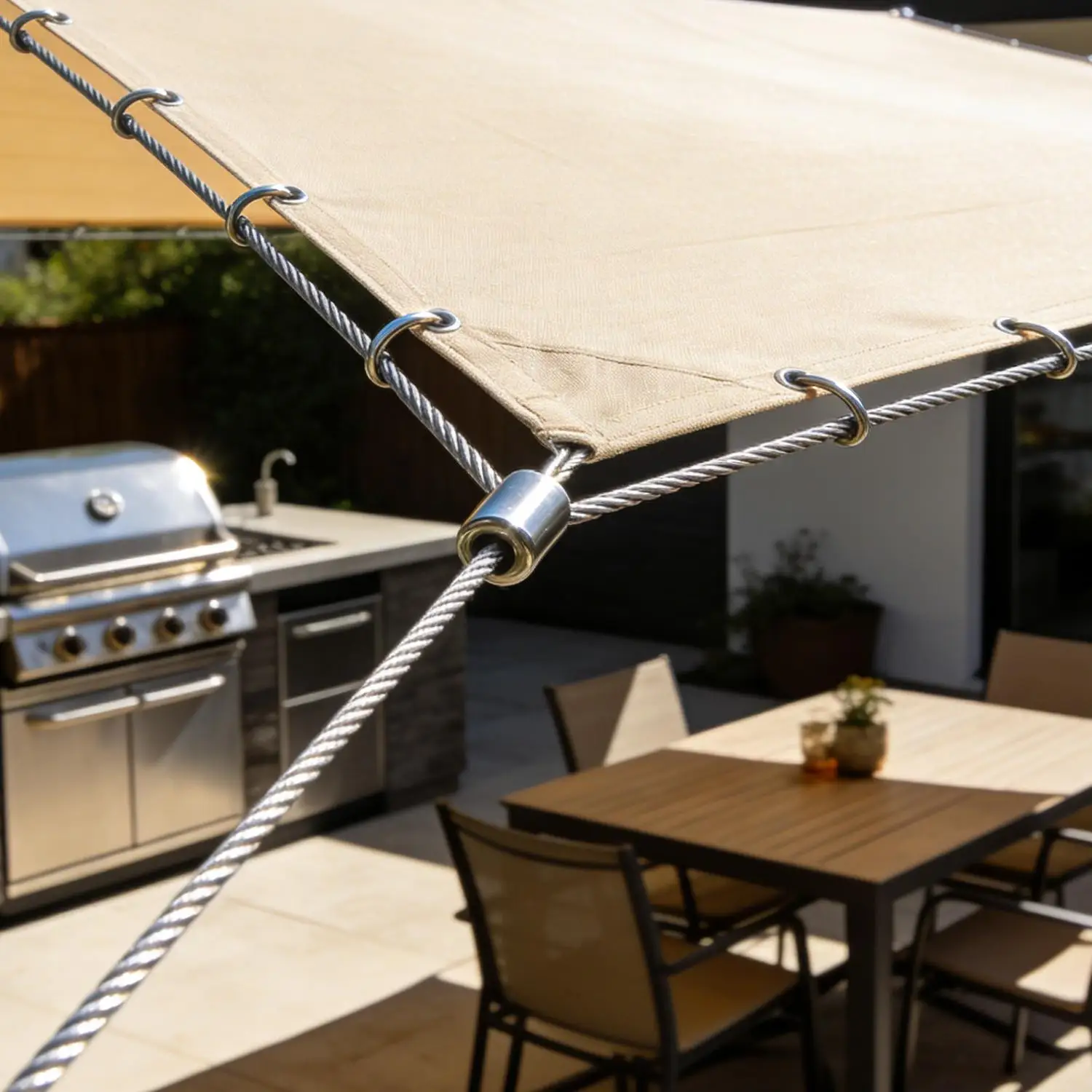 Stainless Steel Wire Rope Heavy Duty Garden Wire Cable Balcony Railing Farm Fence Tent Canopy Wire Rope Backyard Zipline Cable