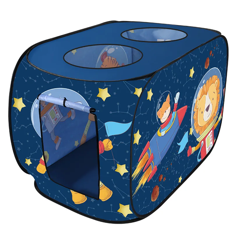 Tente de jeu sur le thème de l'astronome de l'espace pour enfants, maison de jeu, jouet pour enfants, intérieur, extérieur, pliable, pop-up, 3 ouvertures, 2 à 3 hypothèques, garçons