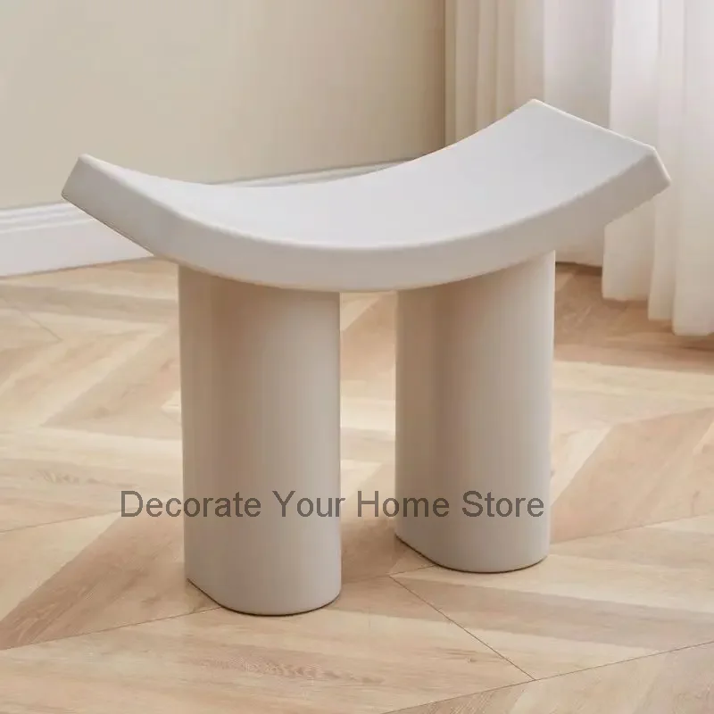 Nordic Plastic Sofa Long Stool For Shoes Stool Home Door Simple Small Stool Hot Style Small Flying Elephant Living Room Bedroom