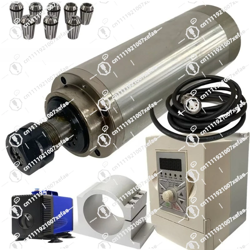 2.2 kW/0.8 kW/1.5 kW water-cooled spindle motor + inverter VFD + 80w water pump + ER11/ER20 chuck