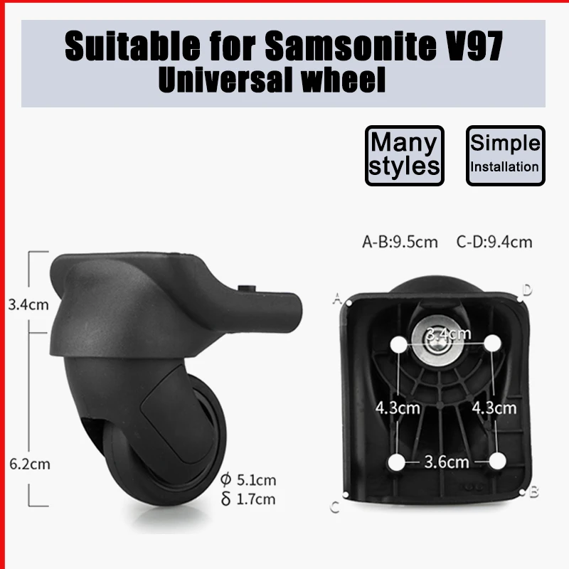 Suitable for Samsonite V97/V79 Suitcase Carrying Wheel Suitcase Accessories Replacement And Repair Roller Trolley Case Pulley