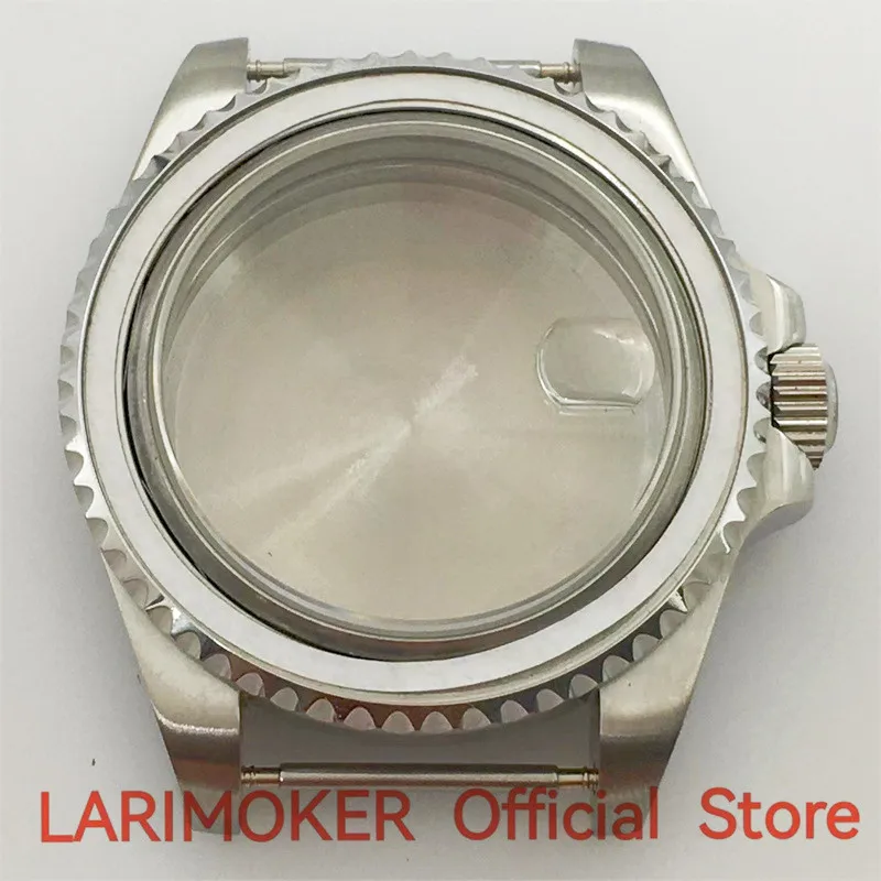 LARIMOKER New 40mm/43mm Stainless Steel Sapphire Glass Silver Case miyota8215 DG 2813 3804 NH34 to NH39 PT5000 Seagull Movement