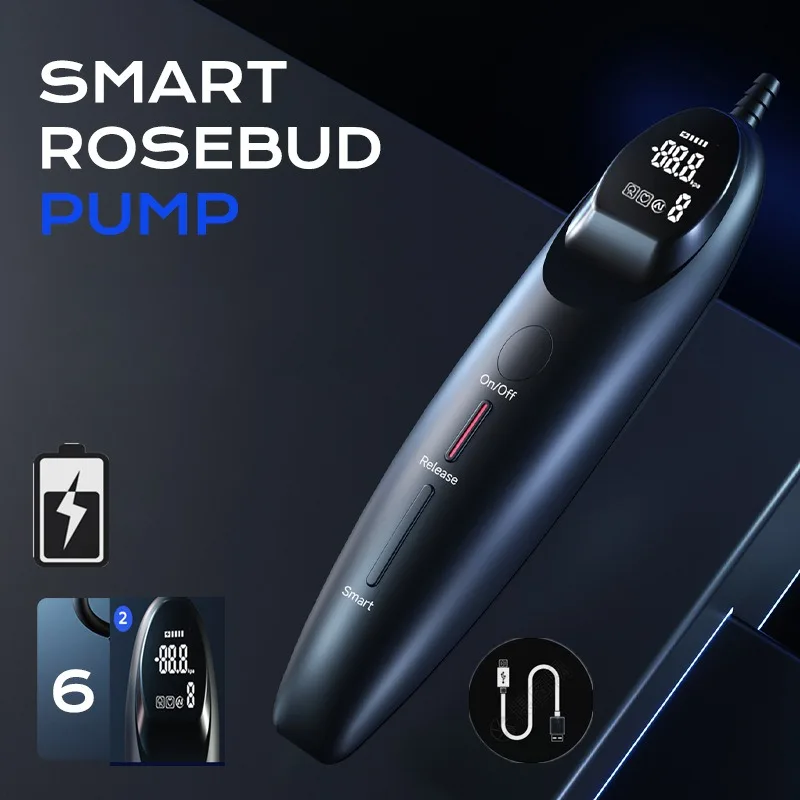 Accessorio elettrico con maniglia manuale Pompa per vuoto Pompa per pene Pompa anale per manometro di aspirazione per esercizi di pressione negativa per adulti