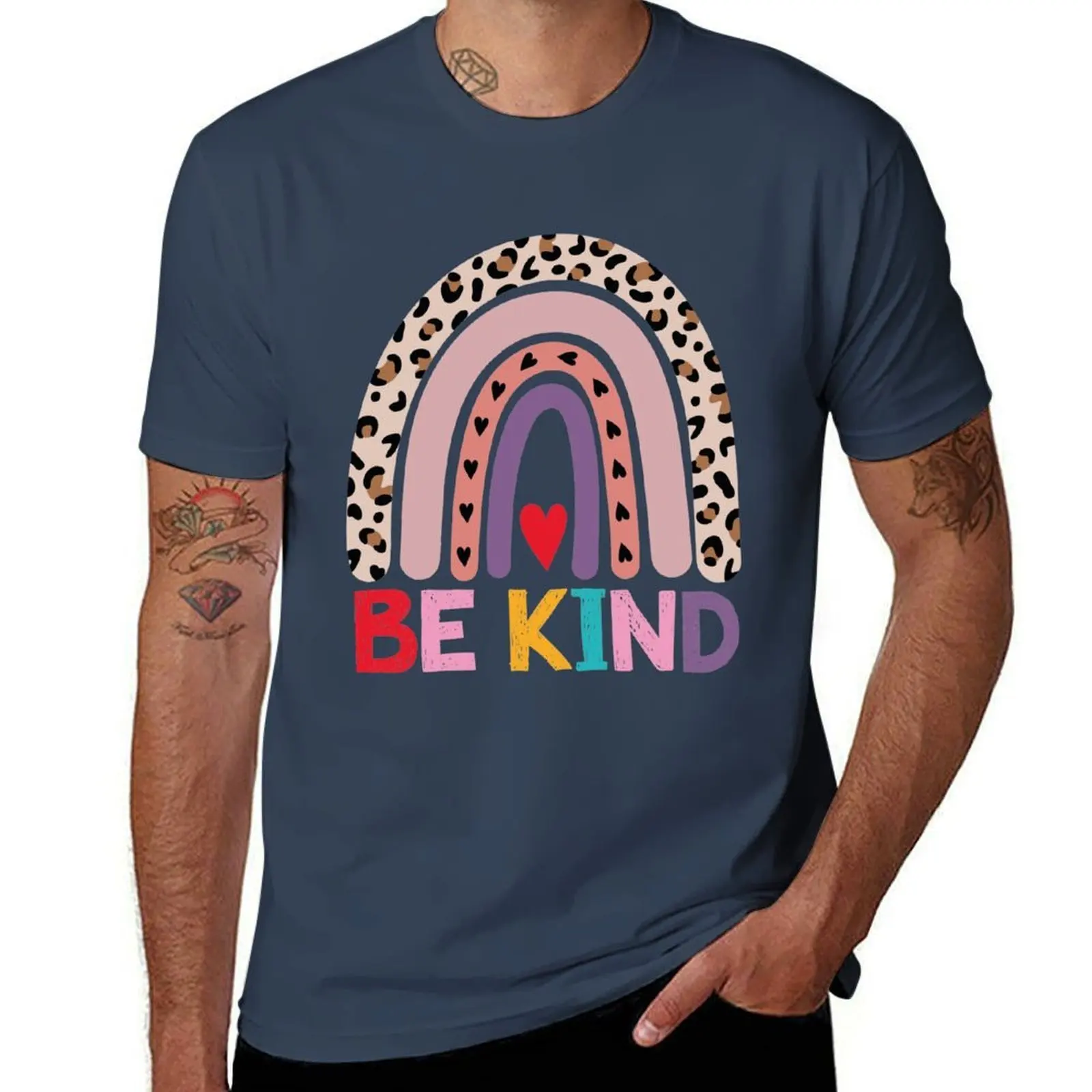 T-shirt Be Shirt, Bullying UNITY DAY Anti Leopard Gift Raibow Orange, ultra doux et respirant