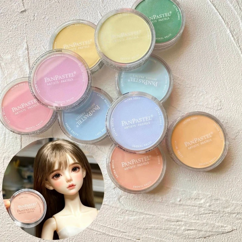 PanPastel Polvo de Color Original 9ml, Pastel Ultra Suave para Rostros de Muñecas BJD, Arcilla Ultraligera, Herramienta de Pintura para Personajes de Anime DIY