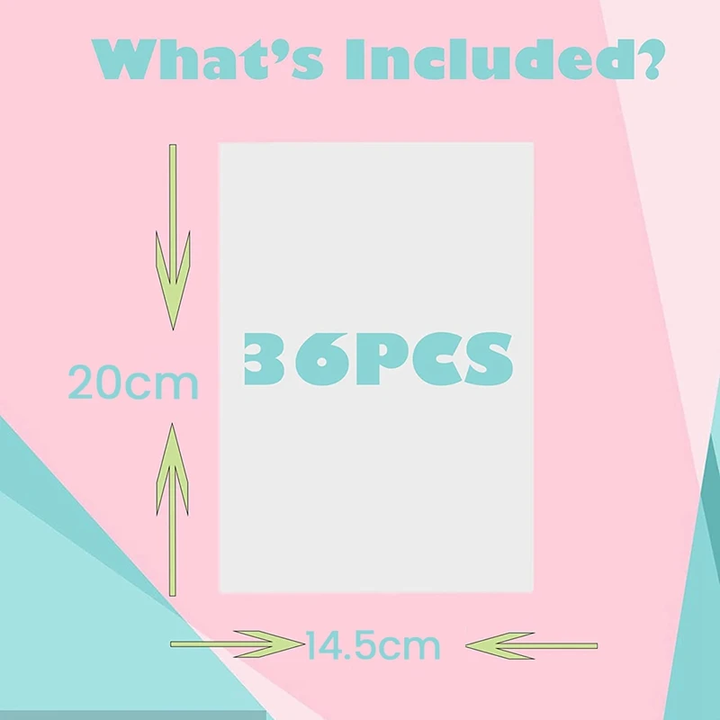 36 قطع يتقلص ورقة من البلاستيك ، يتقلص ورقة Dink ، يتقلص الفيلم ورقة فارغة يتقلص الفن ورقة DIY بها بنفسك الحلي الحرفية