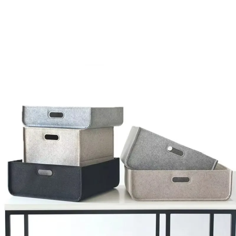 

Detachable Felt Clothes Long Storage Basket Strong Under Bed Storage Bins with Functional Design Use As a Bag