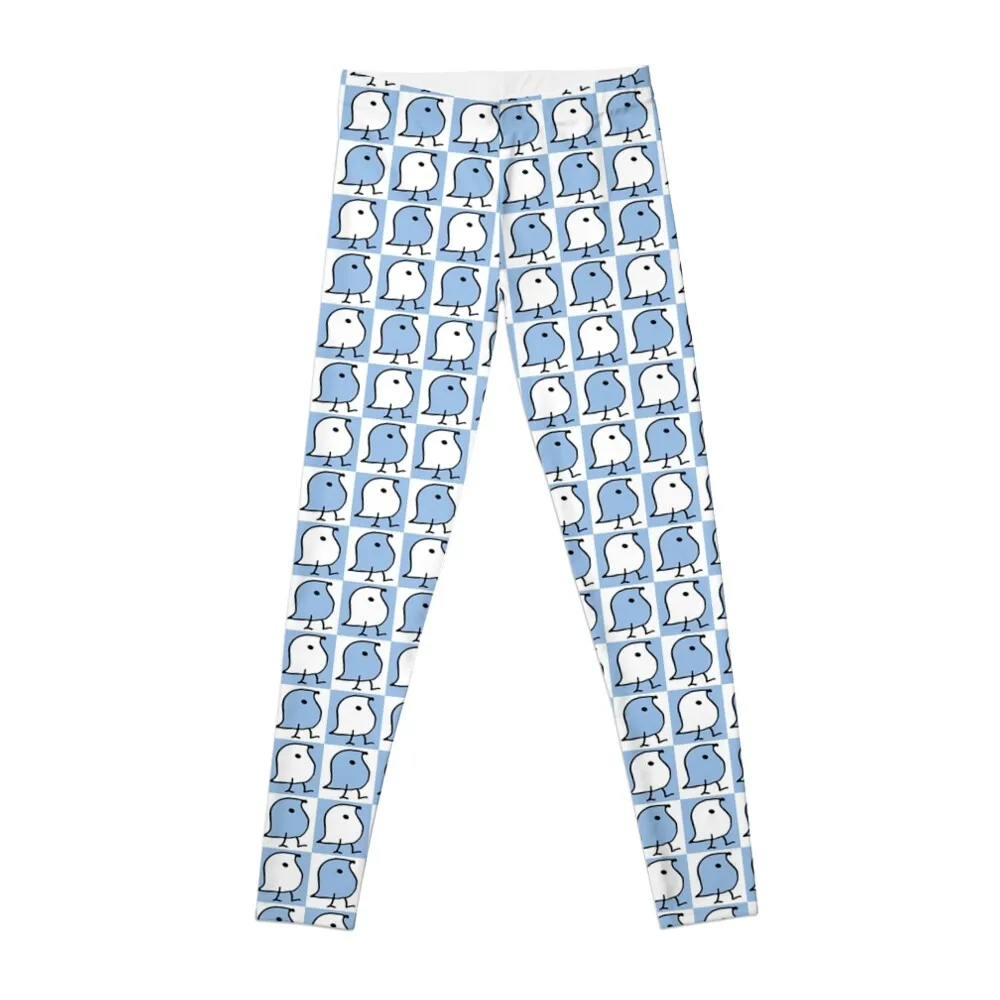 

Blue and White Wugs Leggings sporty woman gym gym clothing Sports pants woman Women's pants Womens Leggings