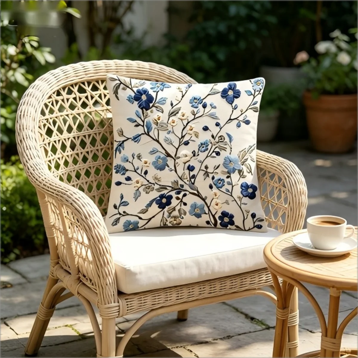Fodera per cuscino blu con mot - Pillow Cover 20X20 recensione e prezzo
