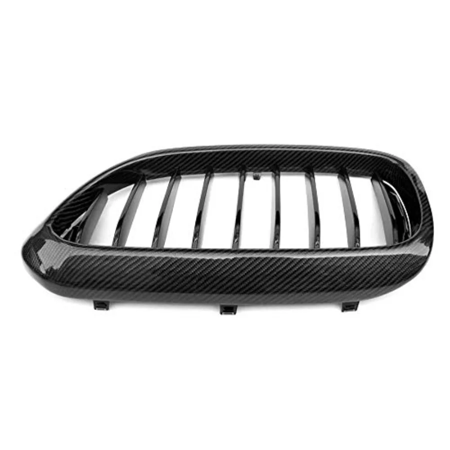 شبكة الكلى البديلة ذات الخط الواحد لسيارات BMW 5 Series G30 G38 20172019 مع لمسة نهائية من ألياف الكربون المحسنة الهوائية #5