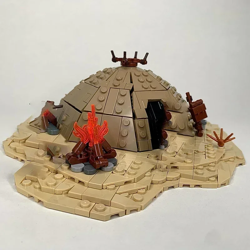 شعبية ستار فيلم نموذج Moc قوالب بناء رايدر قرية مخيم التكنولوجيا وحدات كتل هدية عيد الميلاد اللعب لتقوم بها بنفسك مجموعات الجمعية