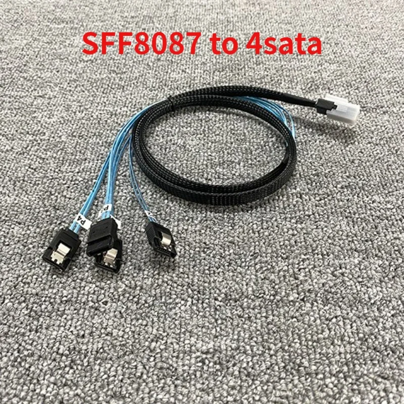 

Оригинальный кабель для Mini SAS SFF8087-4sata, 1 минута, 4 кабеля для передачи данных жесткого диска, 1 метр