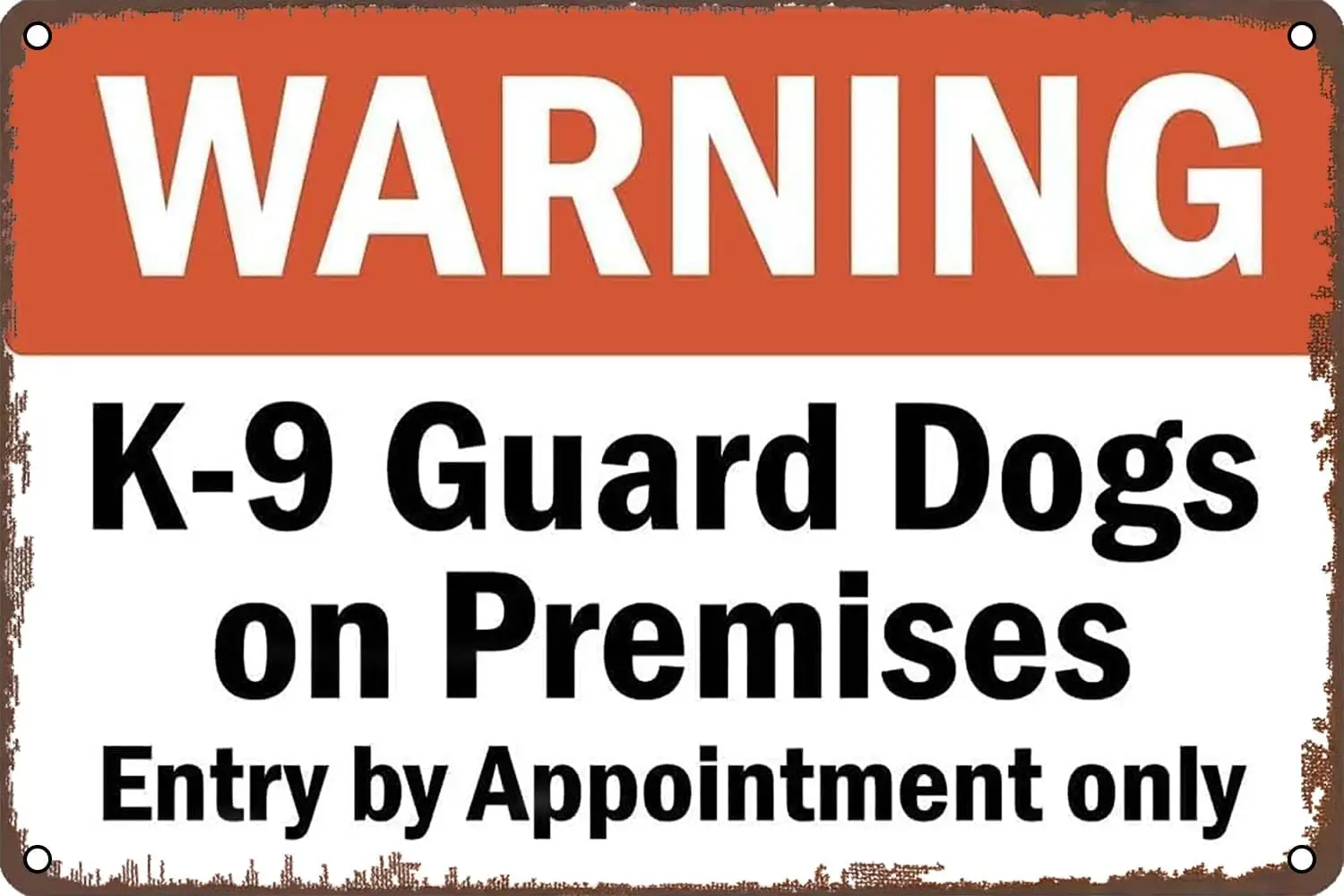 Warning Tin Signs G…