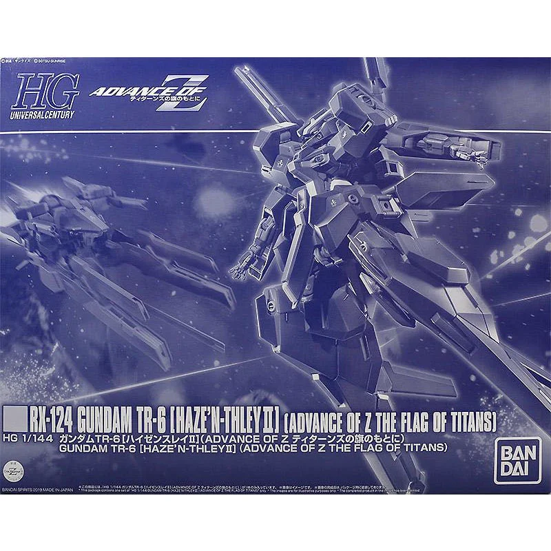 Bandai Gundam Model Kit Anime Figure PB Limited HGUC RX-124 TR6 Hyzenthlay 2 Genuine Gunpla Action Toy Figure Toys for Children