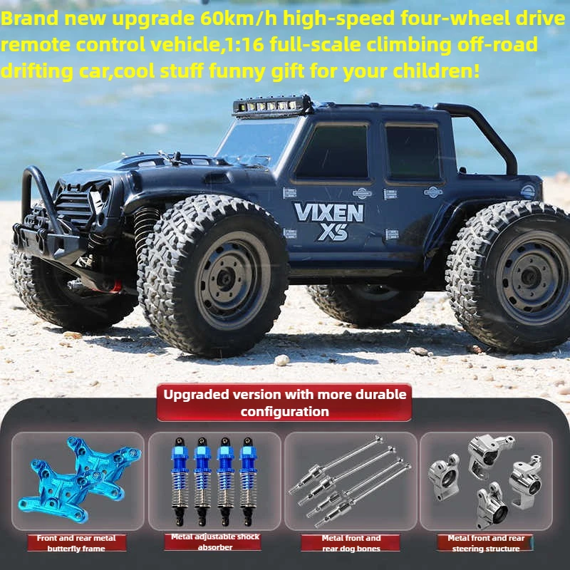 

Cool Stuff Funny Gift-75km/h High-speed 4WD Rc Truck,1:16 Off-road Rc Drift Car,Remote Control Car,Monster Truck,Toys for Kids