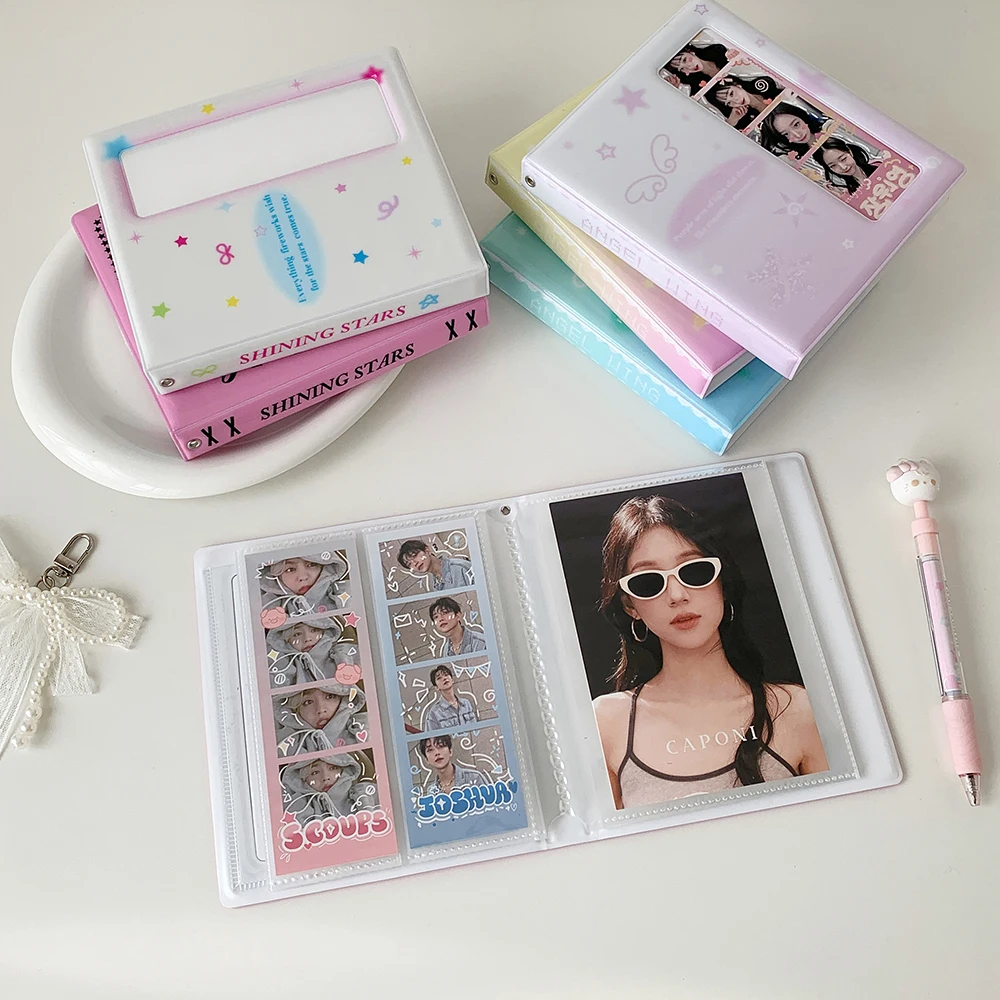 

Life Four Grid Album Vertical Four Grid Photo Storage Book Dual purpose Five inch Star chasing Small Card Album Gifts