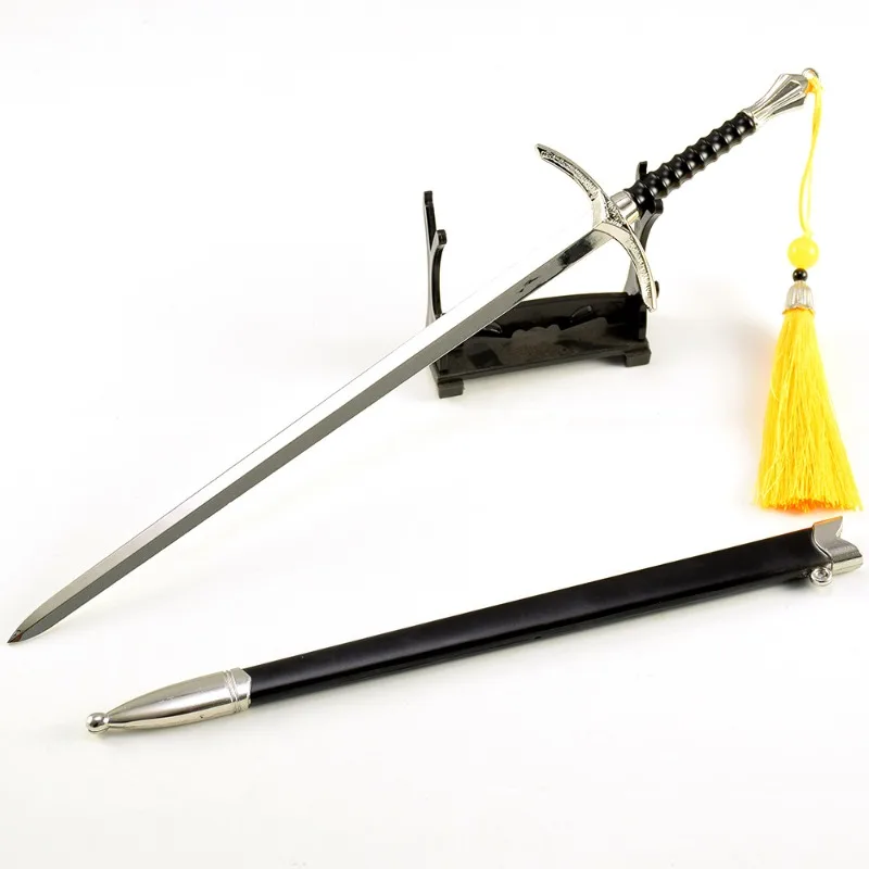 30ซม.ลอร์ดแหวนฟิล์มอุปกรณ์ต่อพ่วงอาวุธรุ่นGandalfศัตรูรั้วโลหะหัตถกรรมดาบคอลเลกชันเครื่องประดับของขวัญเด็ก