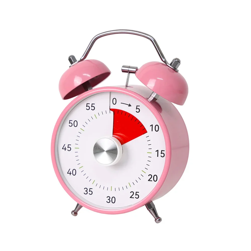 A Minimalist Round Alarm Clock and Timer, 2-in-1 Multifunctional, Perfect for Bedside Tables, Dorm Rooms, and Homes, Available i