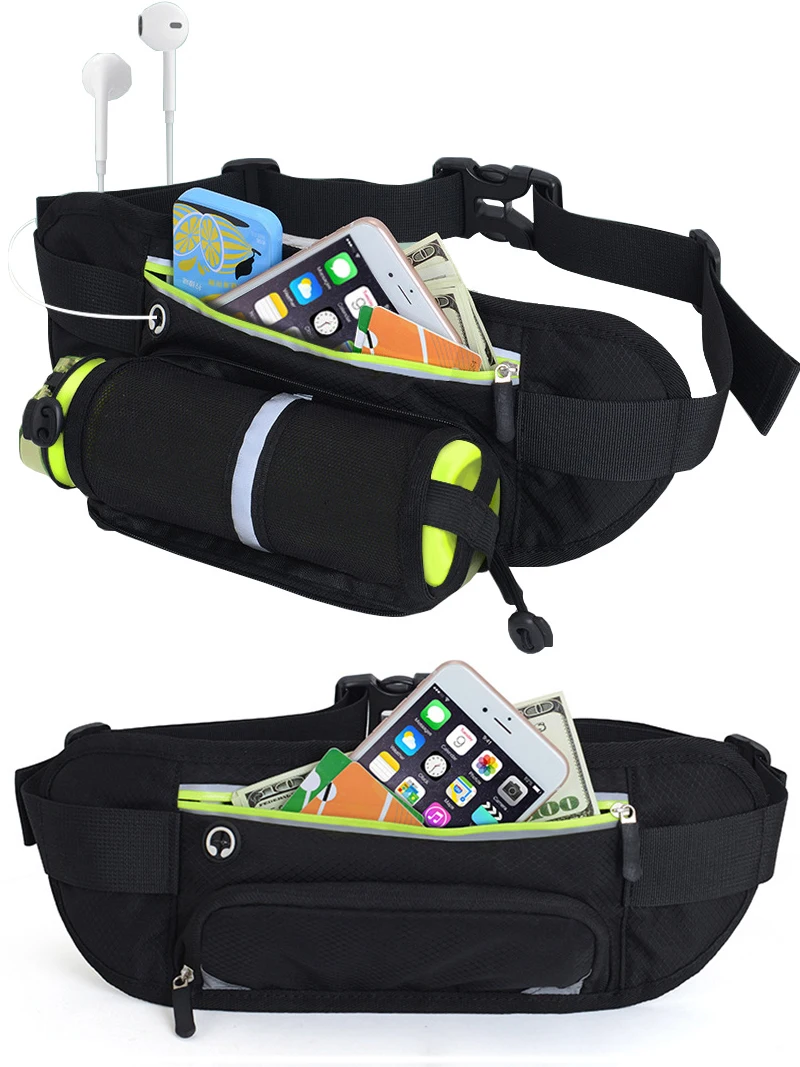 Sports Fanny Pack Running Waist Bag Women Men Belt Bag Phone Hydration Backpack Waterproof Running Accessories Water