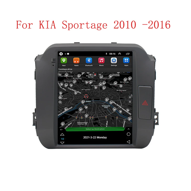 

Car Radio Android 12 For Tesla Style DSP IPS For KIA Sportage 3 2010 2011 2012 2013 2015 2016 2din Multimedia CarPlay Player