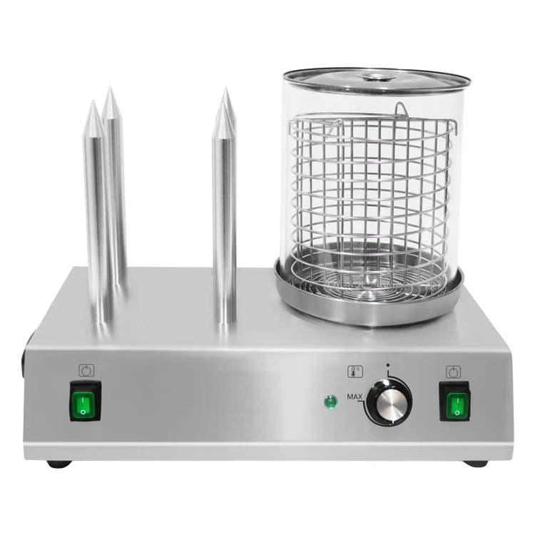 Factory Supply Snack  Machine Commercial  Hot  and Bun Warmer With 4 Spikes
